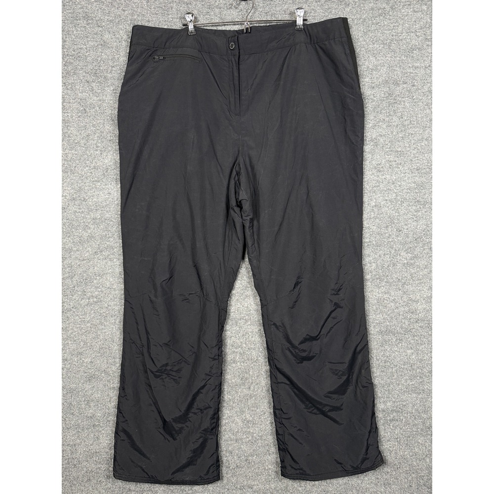 Obermeyer Womens Size 20 Pants Black Nylon Snow Ski Insulated Outdoor Pull‎ On